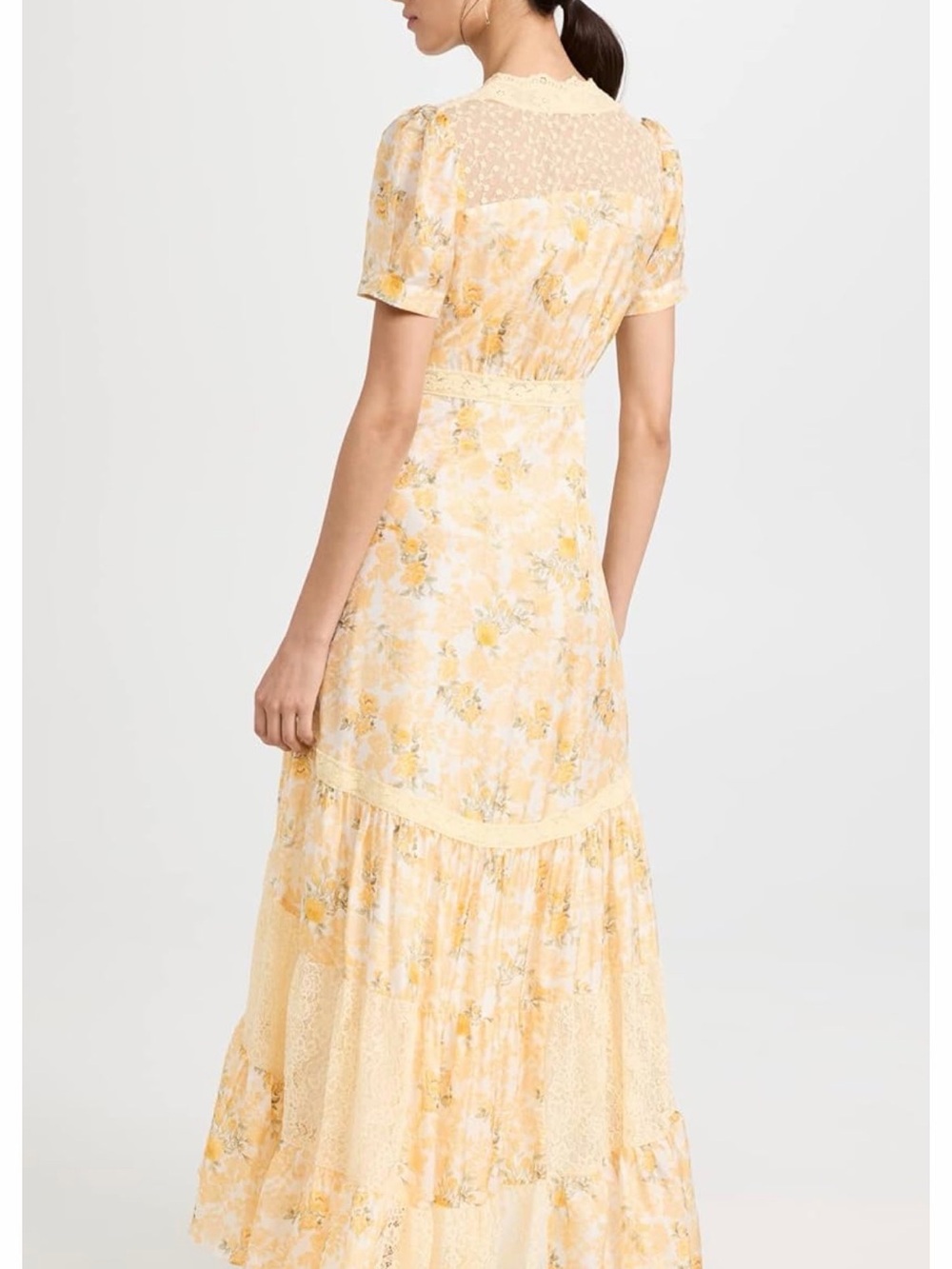 LoveShackFancy Tink Dress in Lemon Daydream floral print sz. 8 - Picture 3 of 13